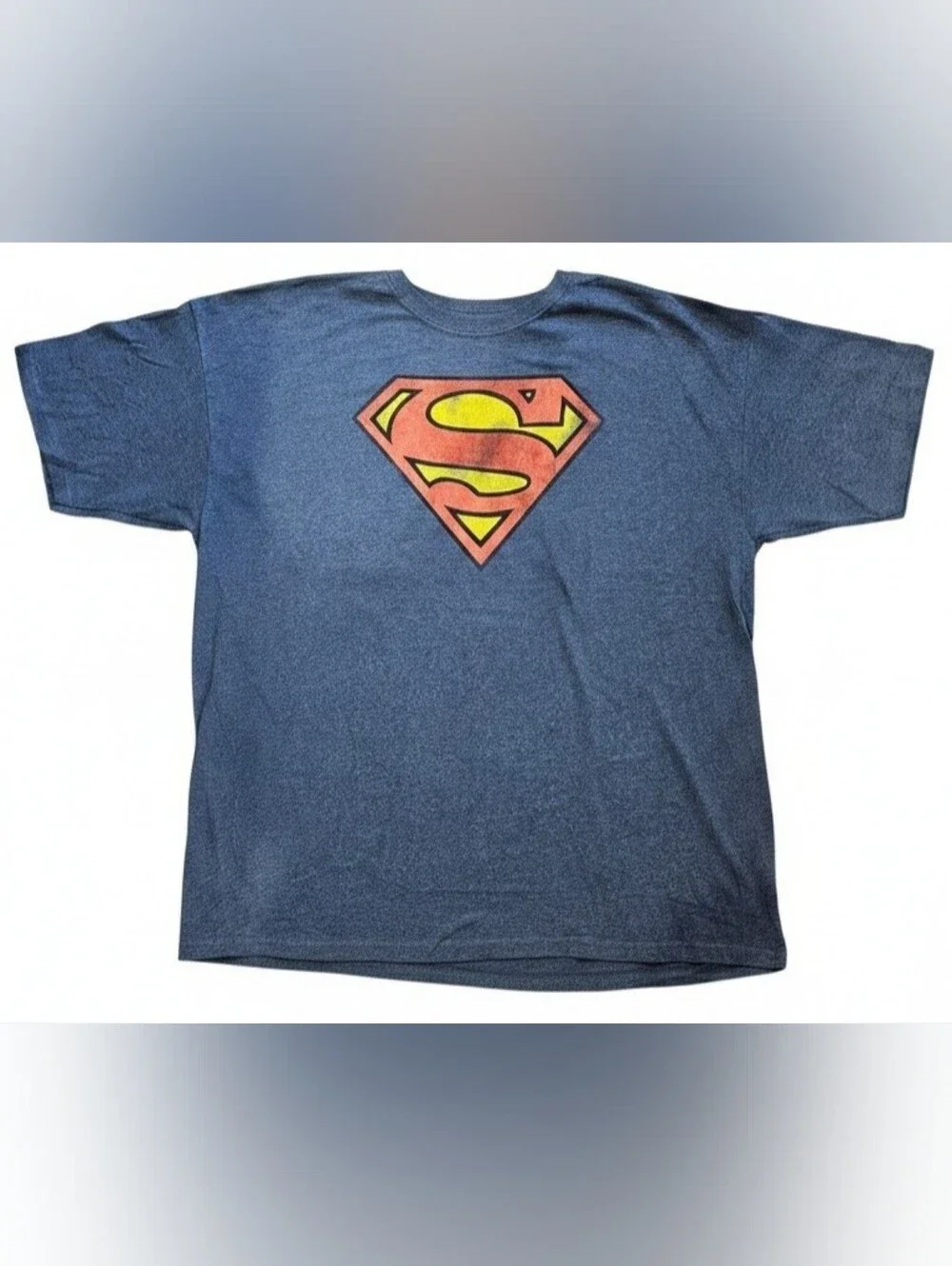 Superman Men's Blue Graphic Tee, Size XXL, New